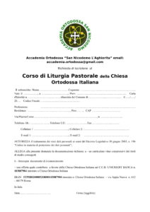 Corso di Liturgia Pastorale siamo alla IV Dispensa